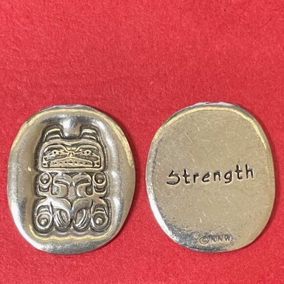 Pocket Spirit Coin Bear STRENGTH art by Terry Starr, Tsimshian Lead Free - Picture 5 of 5